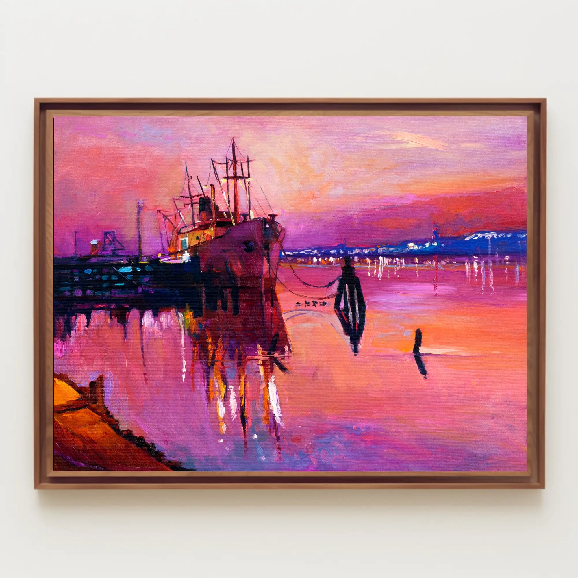 Sunset Harbor Serenity Poster