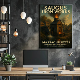 Saugus Iron Works Poster