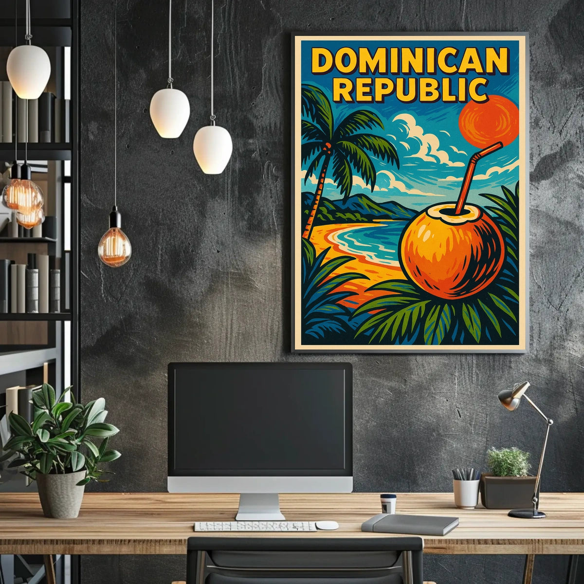 Tropical Paradise Dominican Republic Poster