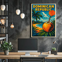 Tropical Paradise Dominican Republic Poster