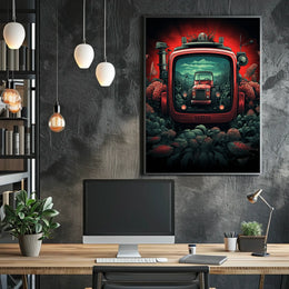 Retro Futurism in Agriculture Poster