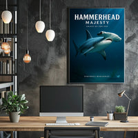 Hammerhead Majesty Poster PosterGoat