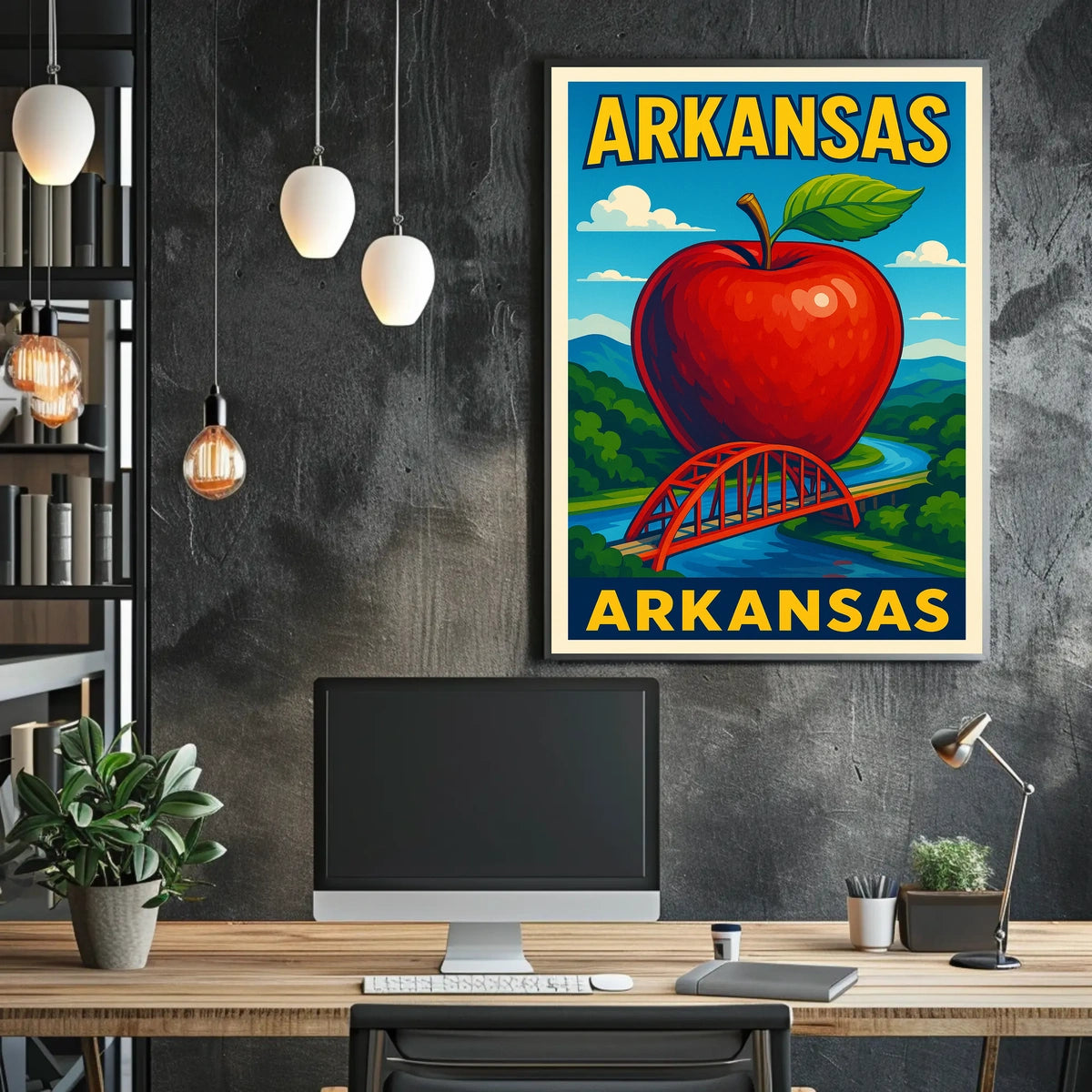 Arkansas A Vibrant Tribute Poster