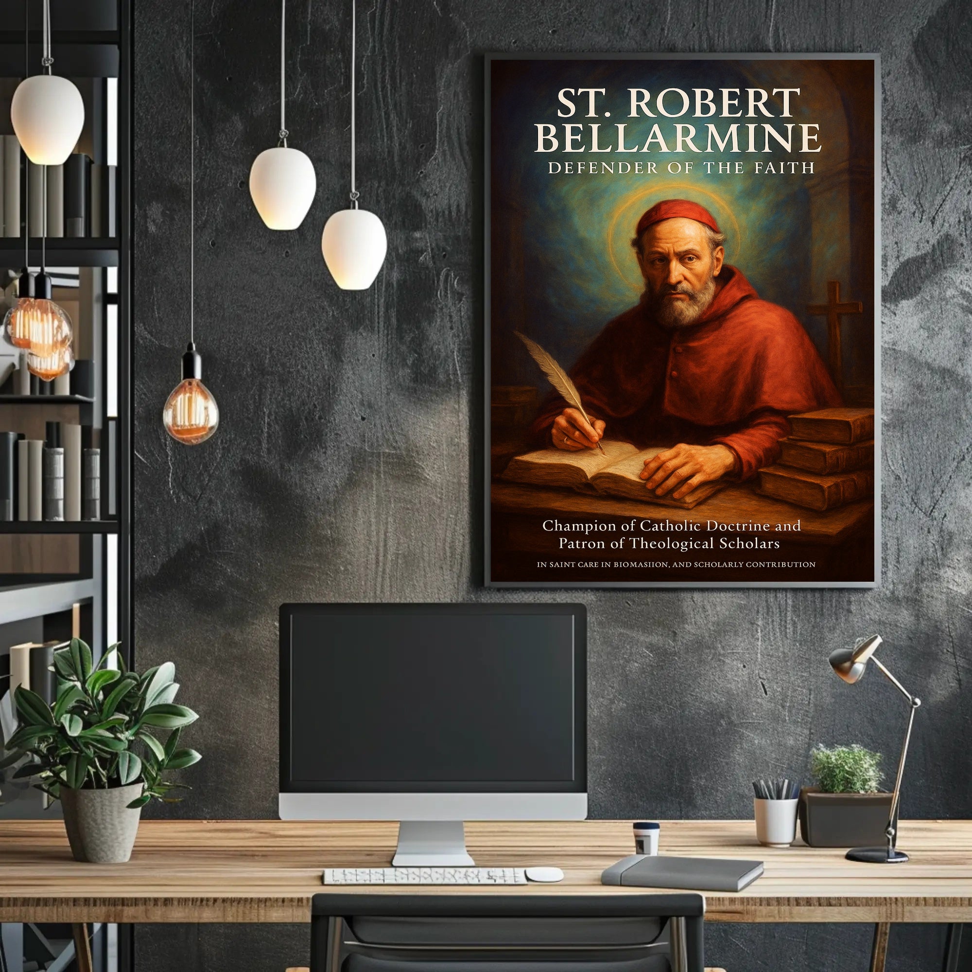 St. Robert Bellarmine Defender of the Faith Poster PosterGoat