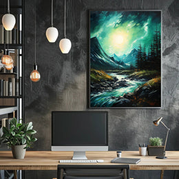 Tranquil Mountain Stream Poster