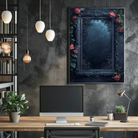 Enchanted Mirror With Roses Poster