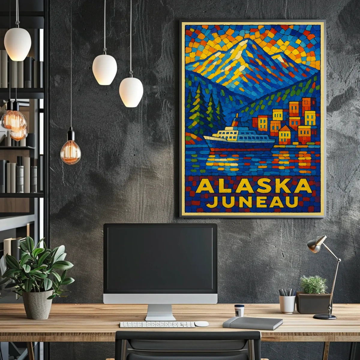 Alaska Juneau Travel Poster