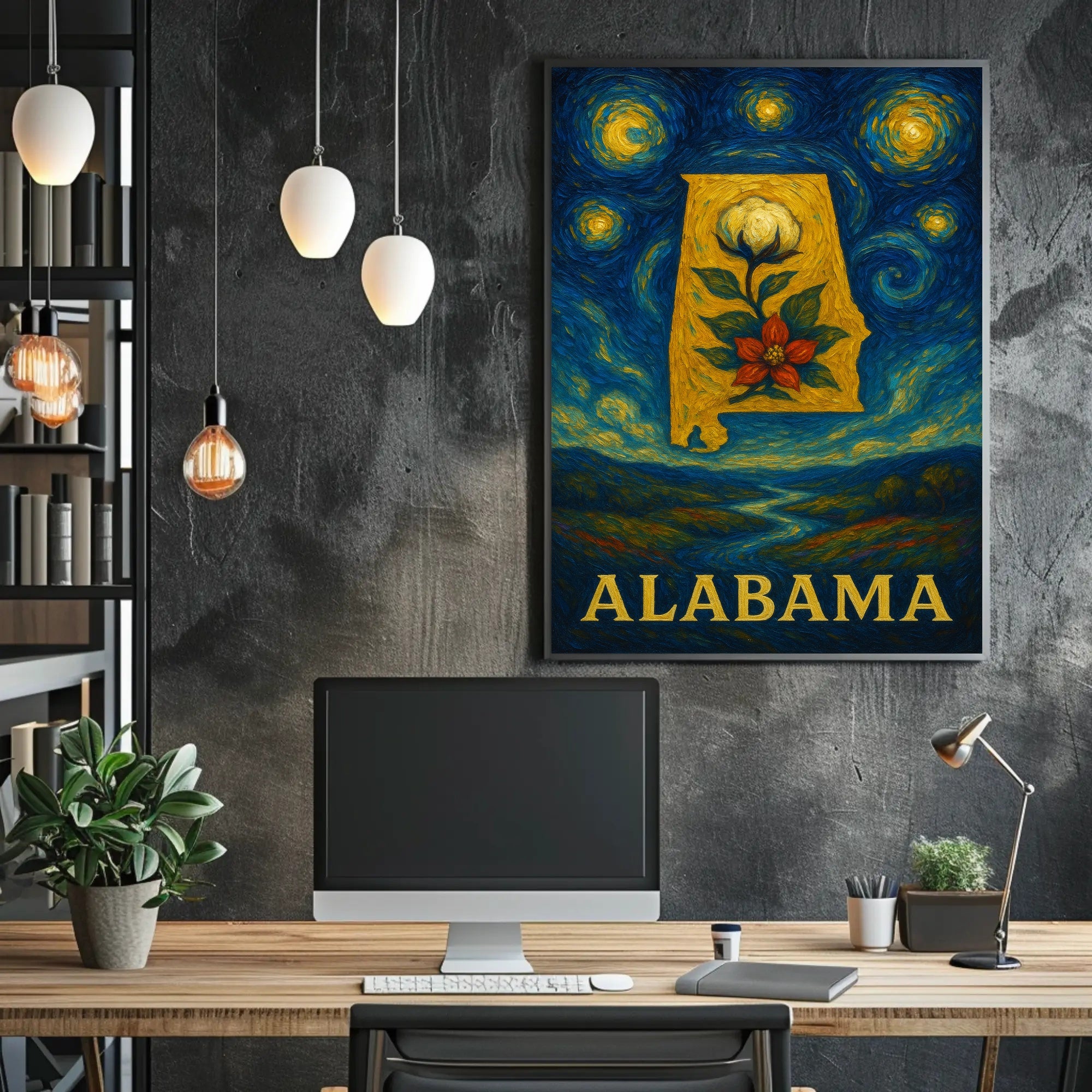 Alabama's Artful Heritage: Vibrant Cultural or Heritage Poster