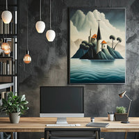 Enchanted Island Fortress Poster PosterGoat