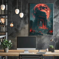 Mystical Moonlit Archway Fantasy or Mythology Poster PosterGoat
