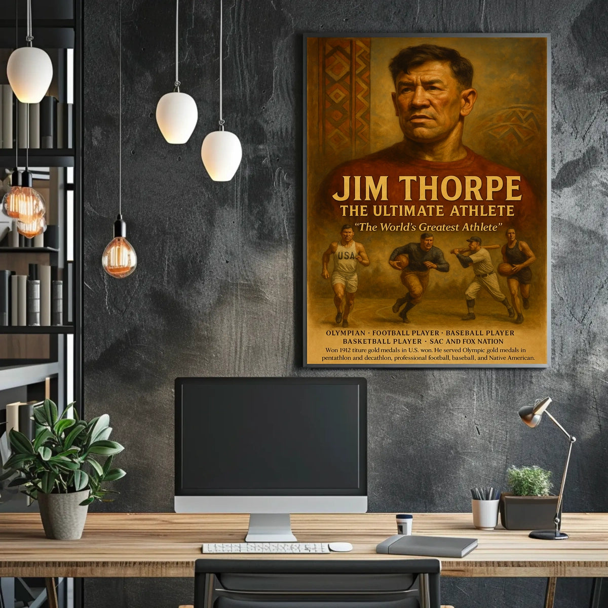 The Worlds Greatest Athlete Jim Thorpe Poster