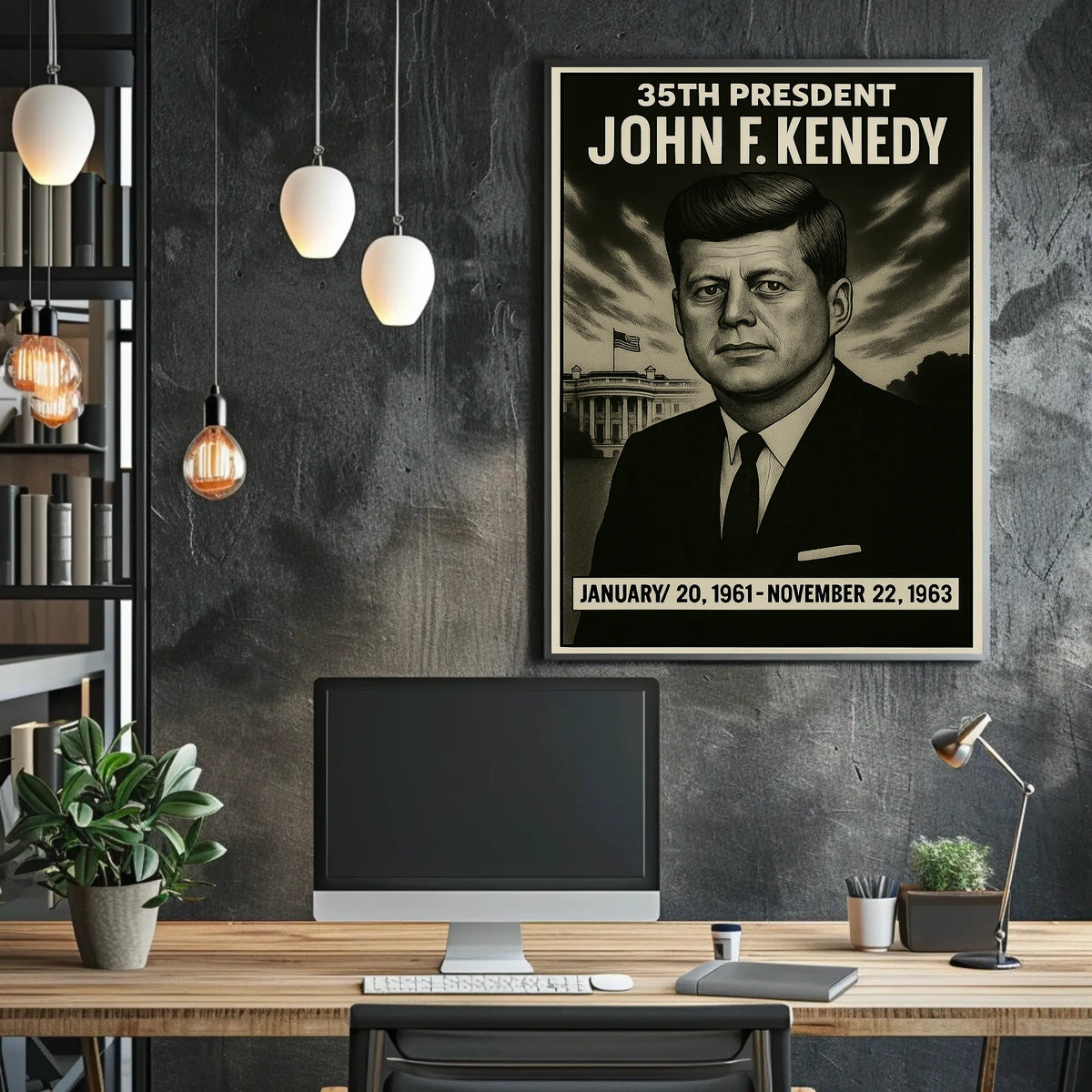 John F. Kennedy 35Th President Poster