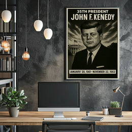 John F. Kennedy 35Th President Poster