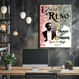Edward Reno Vintage Magic Performance Cultural Poster
