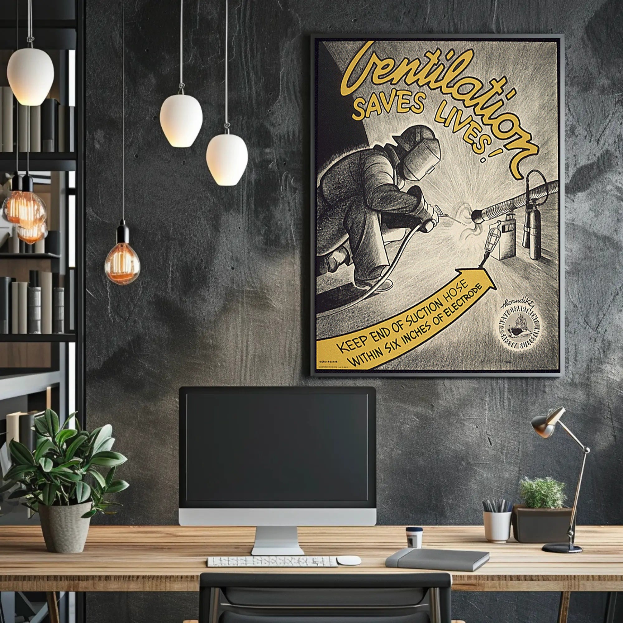 Workplace Safety Welding Ventilation Educational Infographic Poster