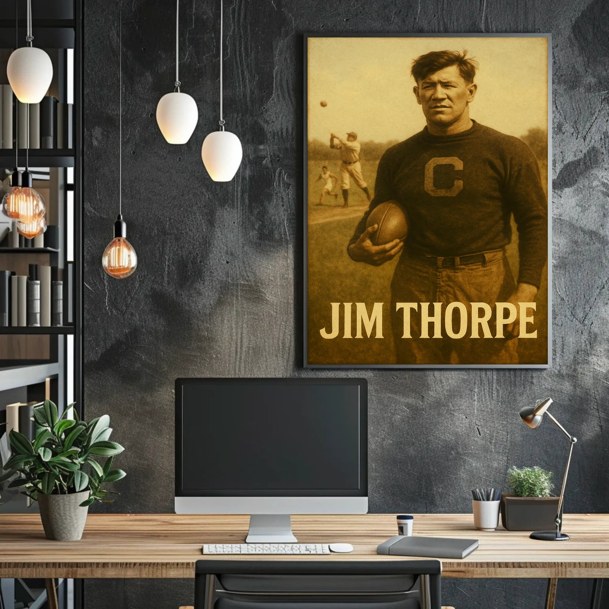 Jim Thorpe Legendary Athlete Poster