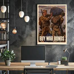 Carry Your Share Buy War Bonds Poster Art Print PosterGoat