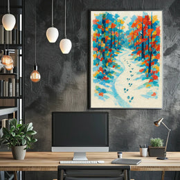 Autumn Pathway Poster