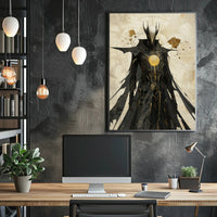 Dark Warrior Fantasy Art Poster PosterGoat
