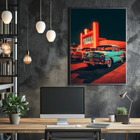 Neon Nostalgia Poster