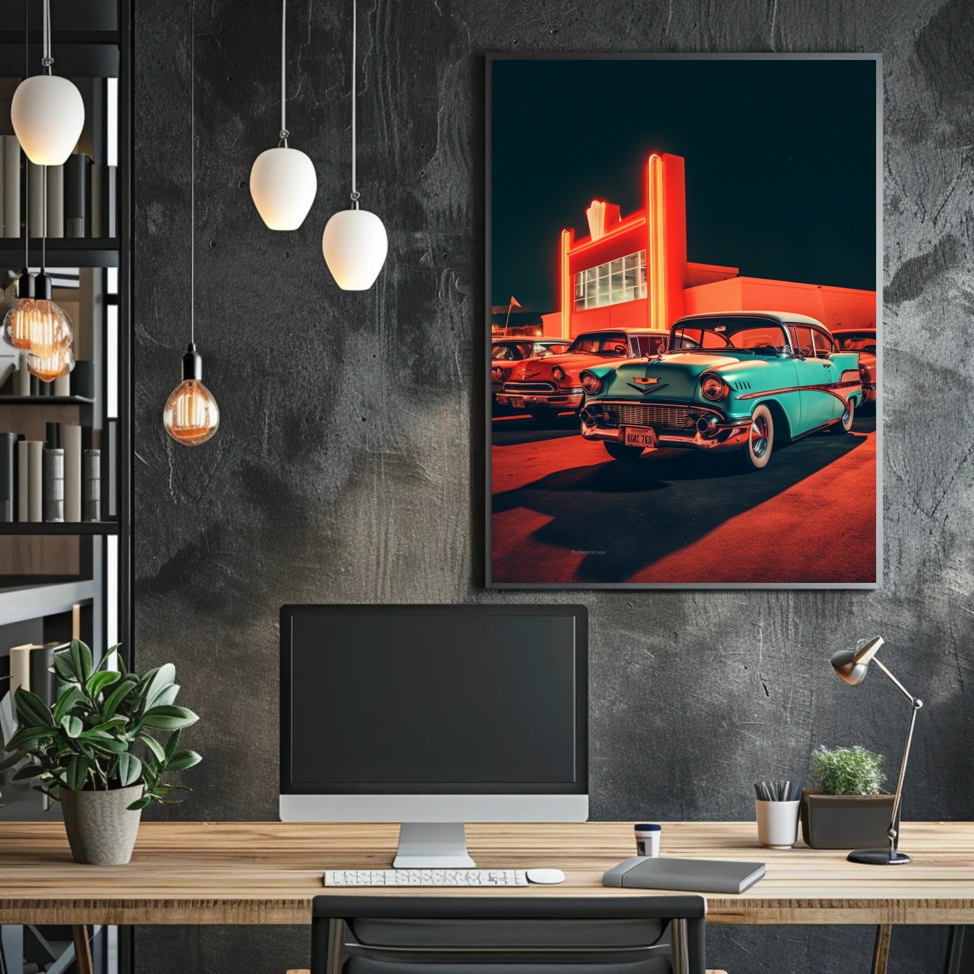 Neon Nostalgia Poster