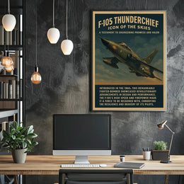 F-105 Thunderchief Icon of the Skies Poster PosterGoat