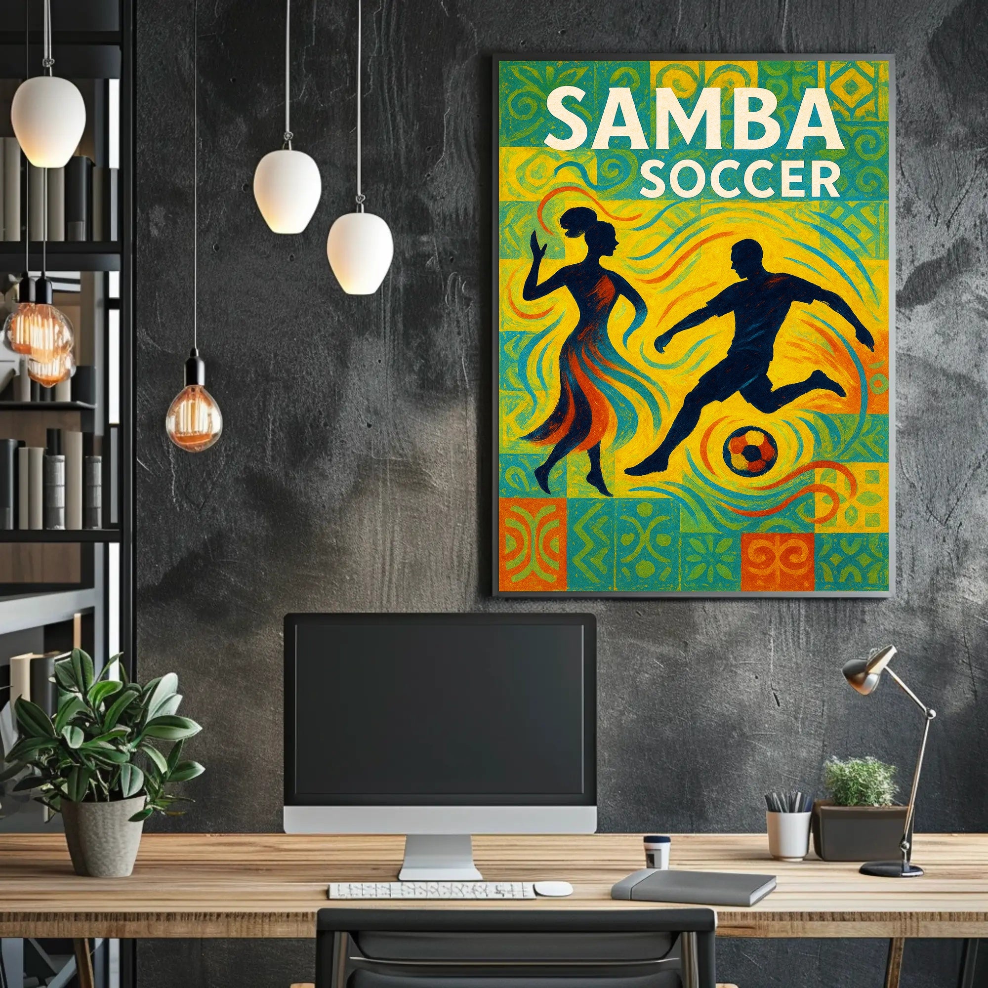 Samba Soccer Poster PosterGoat