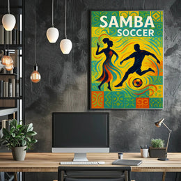 Samba Soccer Poster PosterGoat