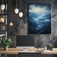 Mystical Mountain Valley Poster
