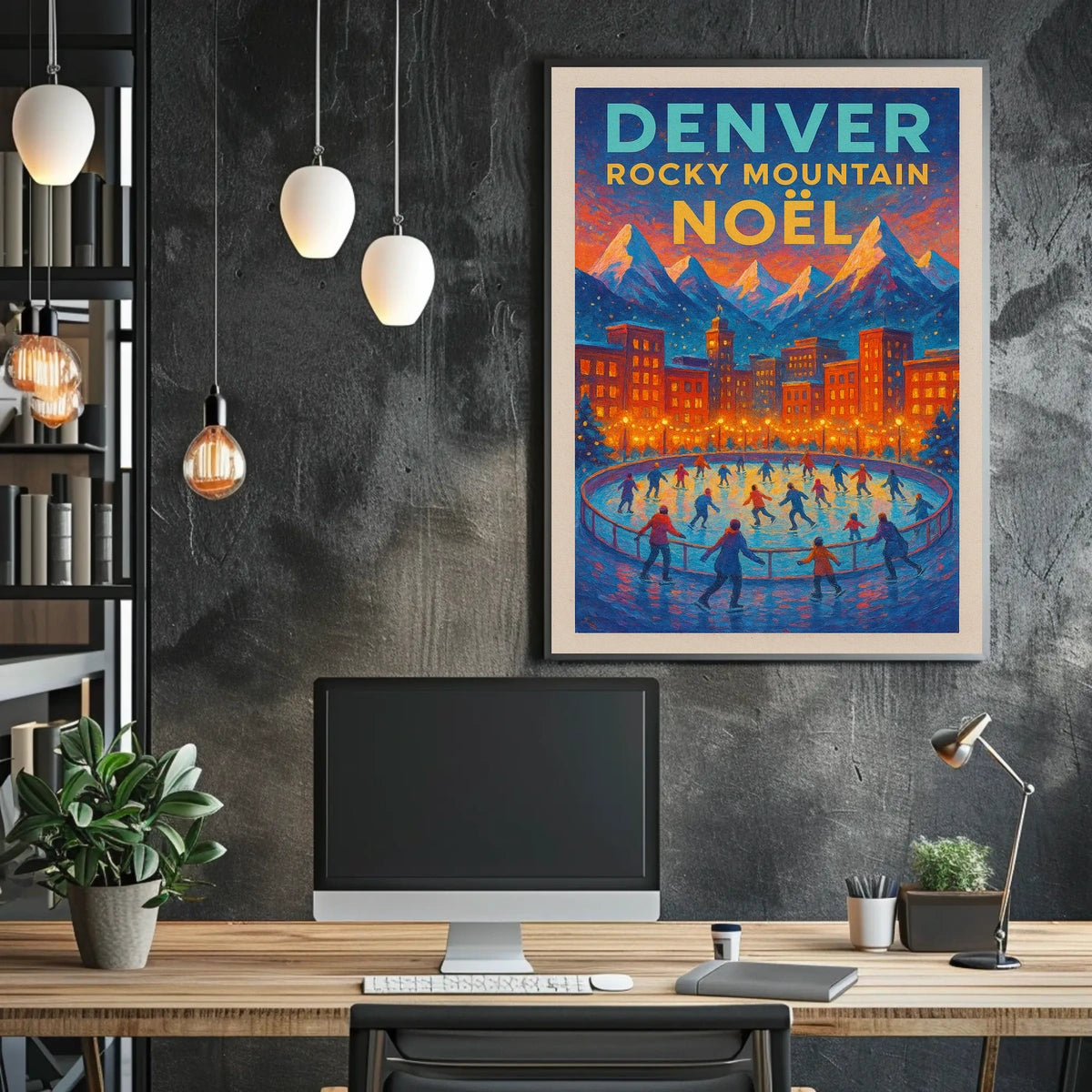 Denver Rocky Mountain Noël Poster