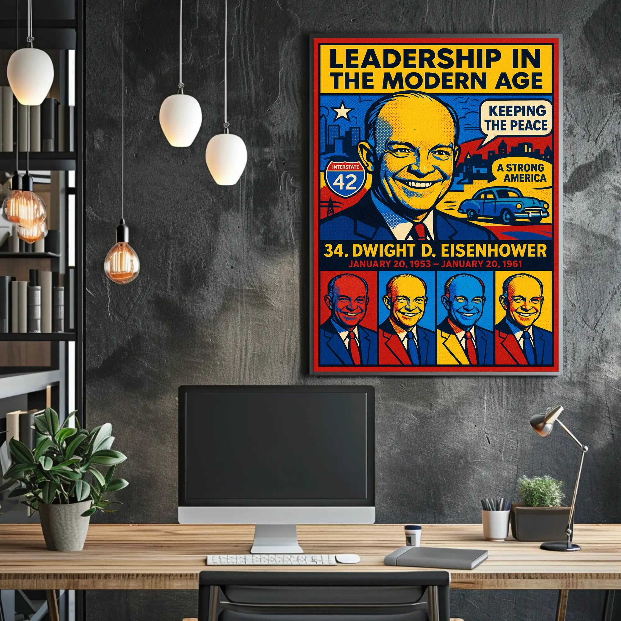 Dwight D. Eisenhower 34th President Poster PosterGoat