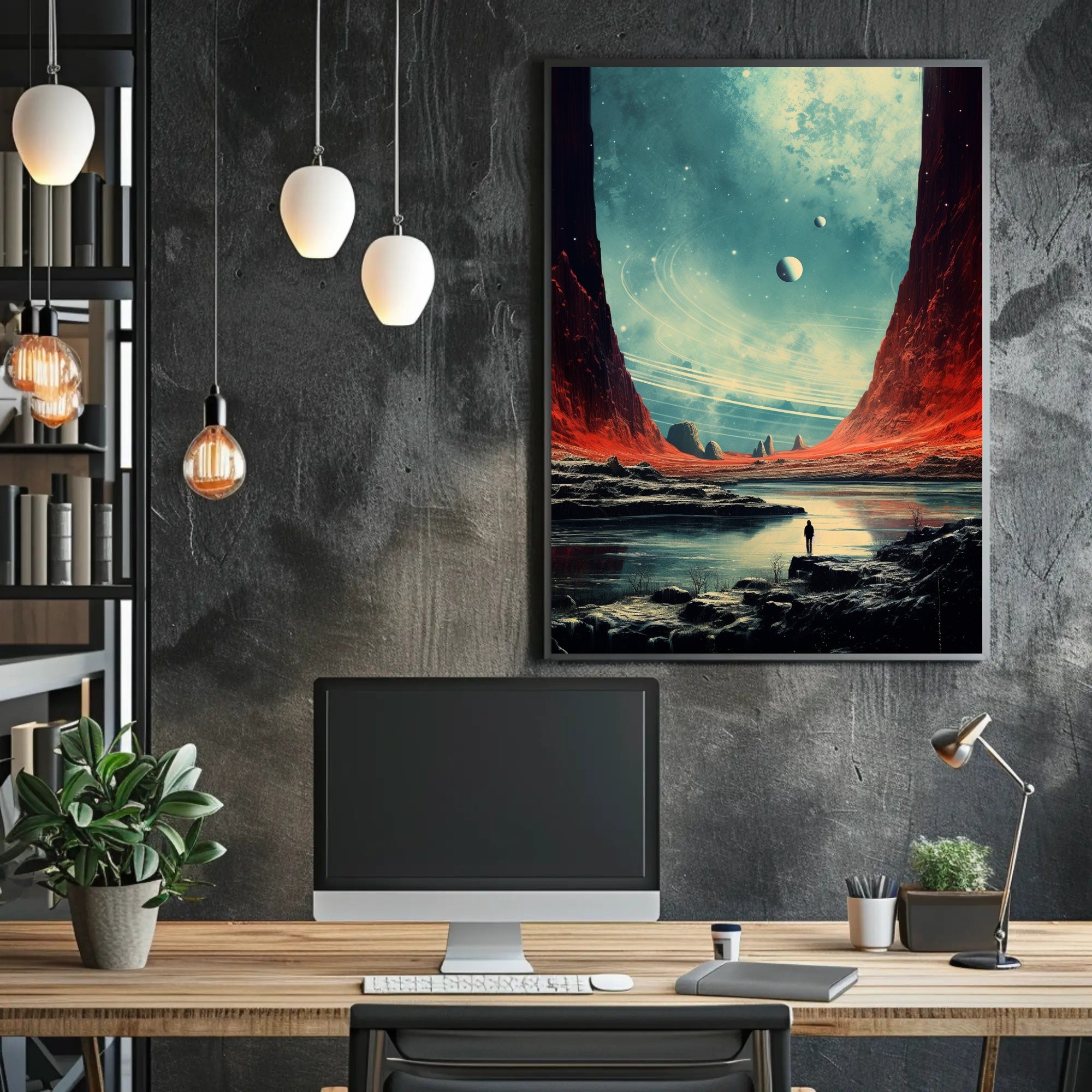 Cosmic Landscape Exploration Poster PosterGoat
