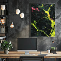 Neon Abstract Abstract Poster PosterGoat