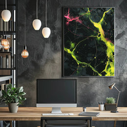 Neon Abstract Abstract Poster PosterGoat