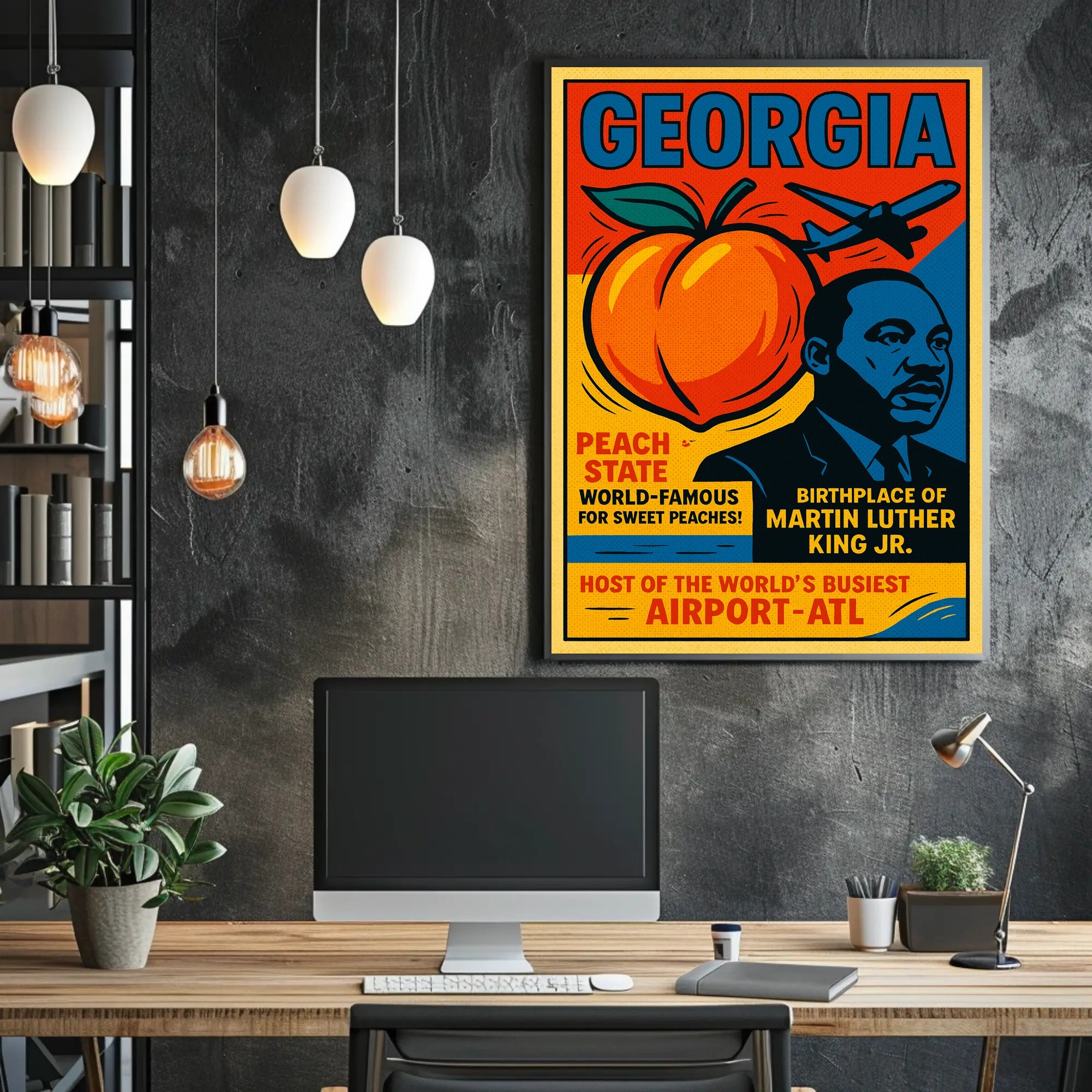 Georgia Peach State Travel Poster