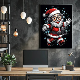 Tech-Savvy Santa Poster