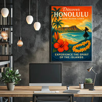 Discover Honolulu Where Aloha Lives Poster