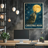Christmas Moon Poster
