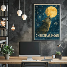 Christmas Moon Poster