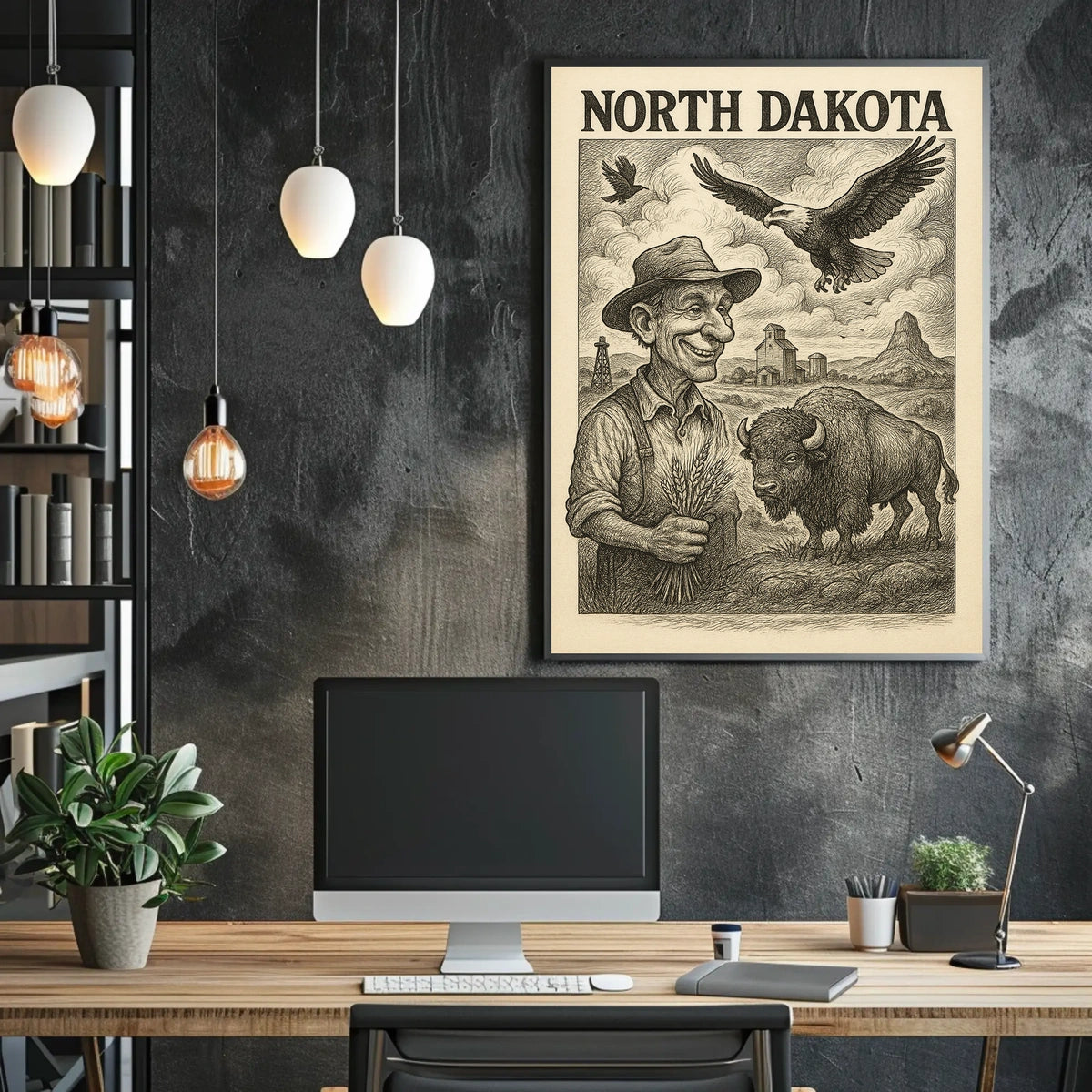 North Dakota Heritage Poster