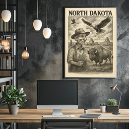 North Dakota Heritage Poster
