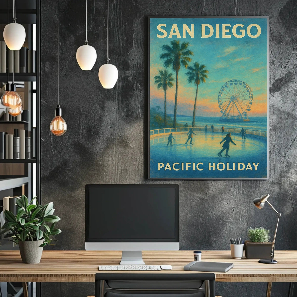 San Diego Pacific Holiday Poster