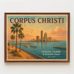 Coastal Serenity Corpus Christi Poster Print