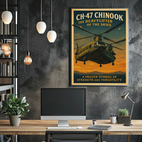 CH-47 Chinook Heavy-Lifter of the Skies Poster