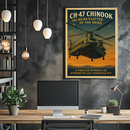 CH-47 Chinook Heavy-Lifter of the Skies Poster