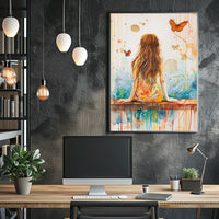 Vintage Parisian Café Scene Poster