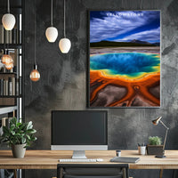 Yellowstone Vivid Colors Travel Poster Print