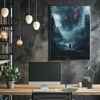 Aurora Borealis Lighthouse Dreamscape Night Sky Poster PosterGoat