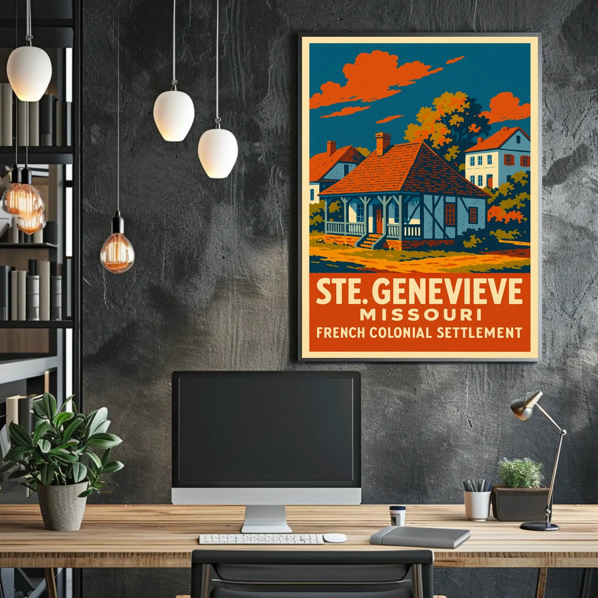 Ste. Genevieve French Colonial Poster