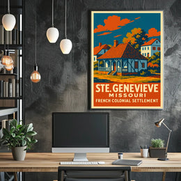 Ste. Genevieve French Colonial Poster